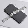 Wholesale Jubilee Stainless Steel Watch Band with Curved End Links & Butterfly Clasp