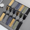 Snap Black Canvas Watch Bands with New Stitching in 22mm For Watch Company