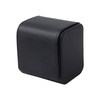Wholesale OEM Black Leather Single Watch Travel Case with Dual Snap Fasteners