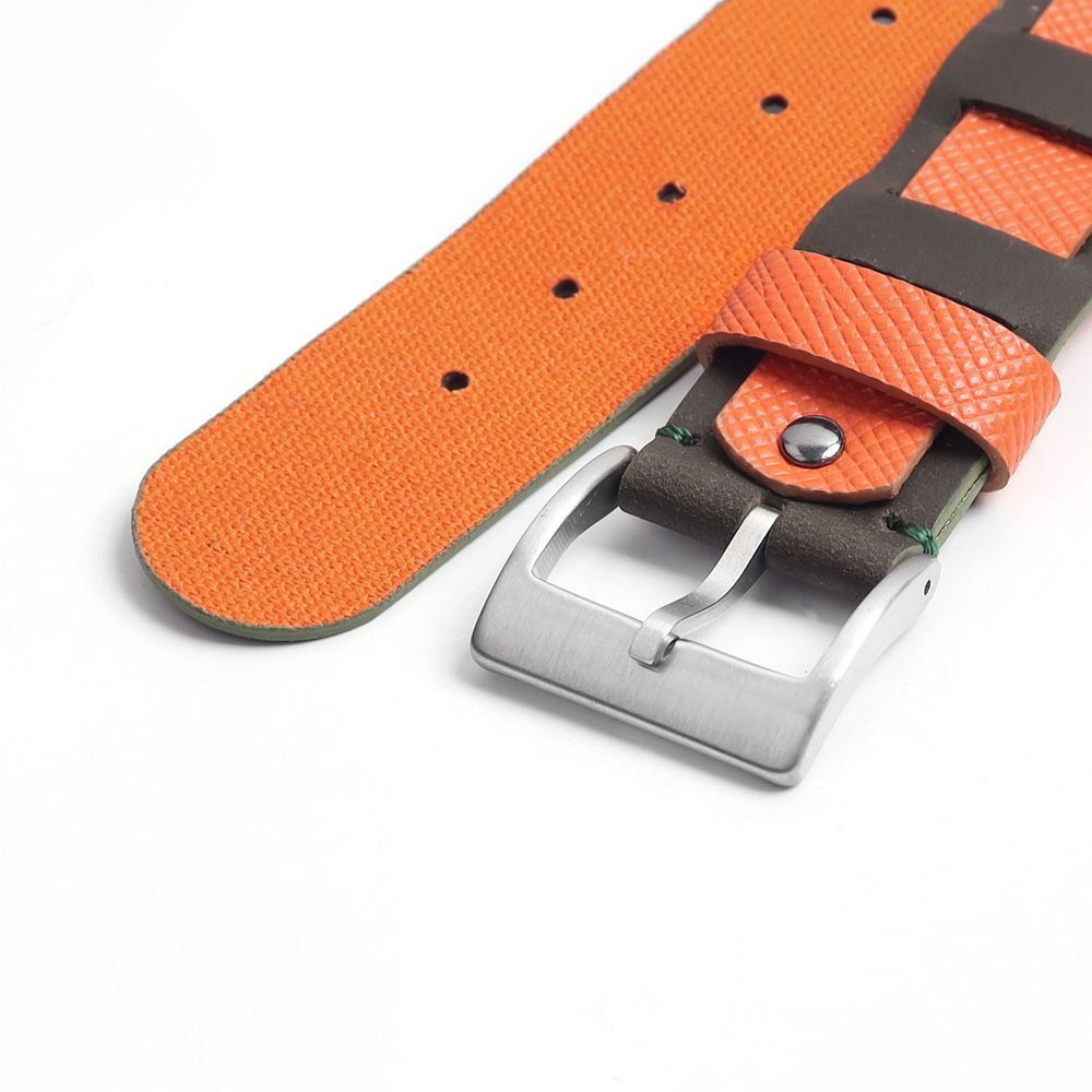 Innovative Layered Overlay Genuine Leather Strap for Apple Watch - Designer Single Tour Cuff Band - Wholesale Custom B2B Edition