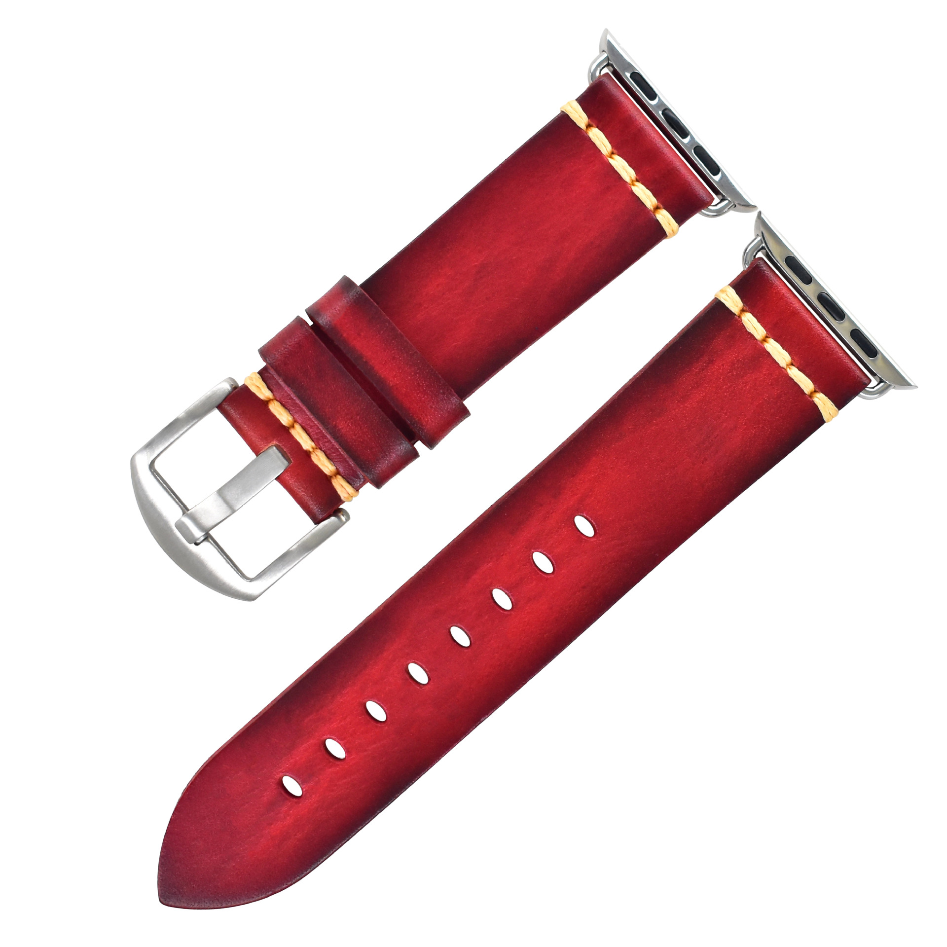 CONKLY In Stock Vintage Genuine Leather Band for Apple Watch Ultra 2/9/8 Ready To Ship Wholesale Strap