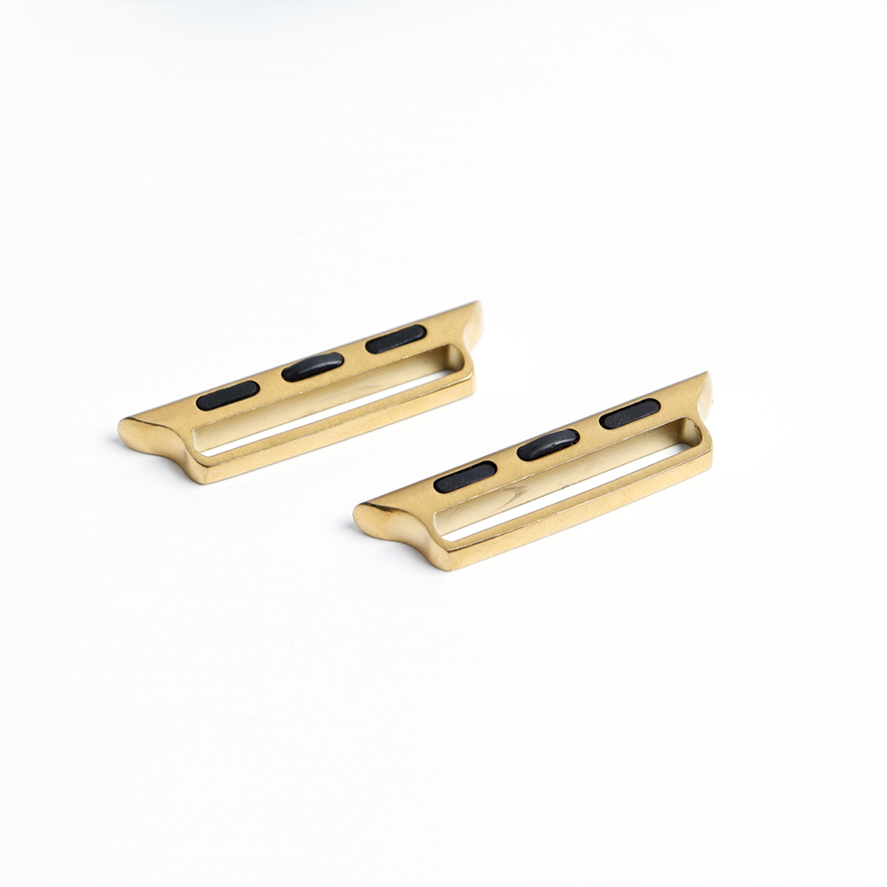 Wholesale CNC One-Piece Integrated Adapter for Apple Watch Band Series 9 8 7 SE Ultra 2 - Solid Metal Lug Connector