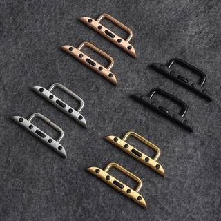Wholesale Slim Curved Tube Adapter for Apple Watch Band - Narrow Bar Lug Connector for Small Size Straps