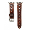CONKLY Vintage Rallye Perforated Leather Apple Watch Band Racing Style Pin Buckle Custom OEM