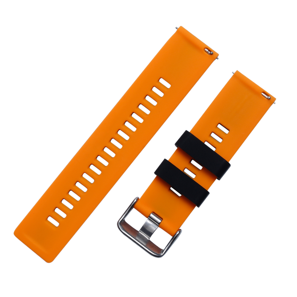 OEM Yellow And Black Silicone Rubber Watch Band Factory Watch Band Manufacturer for Brand Watches