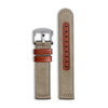 CONKLY Hybrid Watch Strap Nylon And Leather Watch Bands with Brushed Heavy Buckle in 18mm 20mm 22mm for OMAGE And Seiko