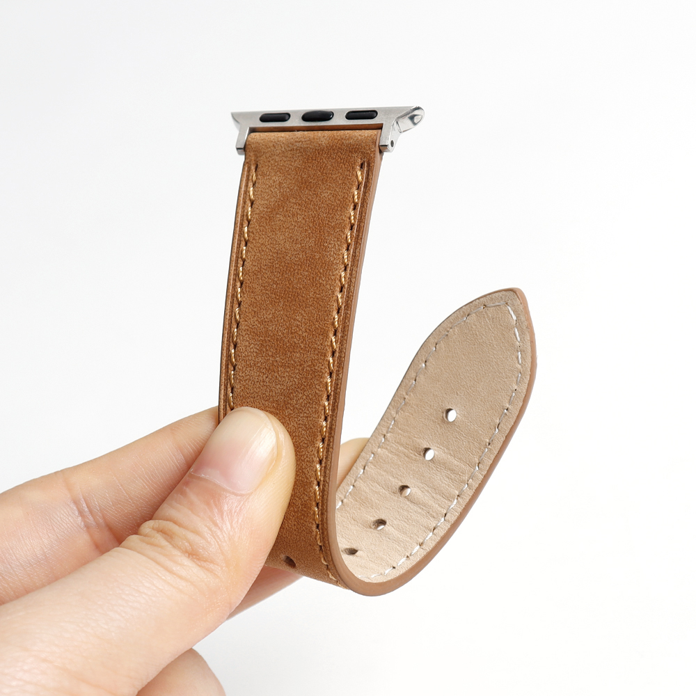 Wholesale Vegetable Tanned Leather Apple Watch Bands | Sustainable B2B Factory