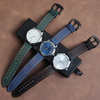 OEM Two-Tone Hand-Stitched Leather Watch Strap | Double-Layered Techwear Rugged Watch Band Wholesale
