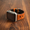CONKLY Vintage Rallye Perforated Leather Apple Watch Band Racing Style Pin Buckle Custom OEM