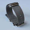 Wholesale 5 Rings Grey ZULU Watch Straps with Brushed Keeper Hardware