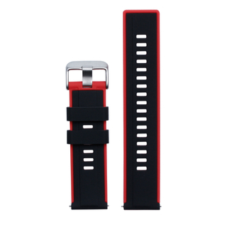 Custom Red And Black Silicone Rubber Watch Band Factory Watch Band Manufacturer for Brand Watches From CONKLY