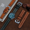 High Quality Crazy Horse Leather Watch Straps with Heavy Buckle in 20mm 22mm for Rolex Watches Brand From CONKLY