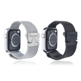 Wholesale 304L Stainless Steel Milanese Mesh Strap for Apple Watch - Premium Metal Loop with Deployment Clasp - B2B Bulk Supply
