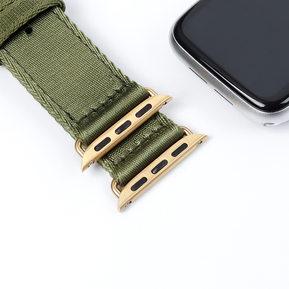 Wholesale Curved Tube Adapter for Apple Watch Band Series 9 8 7 SE Ultra 2 - Stainless Steel Tubular Lug Connector