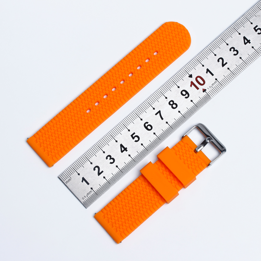 CONKLY OEM Premium Orange Silicone Watch Bands Manufacturer Watch Straps Factory for Each Brand Watches in Many Size