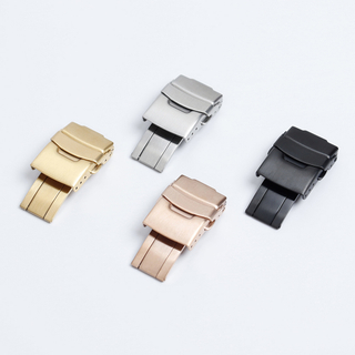 Offer 316L SS Deployment Clasp for Stainless Steel Watch Band Folding Buckle for Leather Watch Strap in 18mm 20mm 22mm
