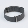 Custom New Ribbed Nylon Watch Strap Gray Color in 20mm 22mm with NATO Band Brushed Hardware for SEIKO