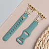 Luxury Rhinestone Butterfly Apple Watch Band Sparkling Bee Charm Silicone Strap Wholesale CONKLY B2B Supplier