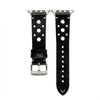 CONKLY Vintage Rallye Perforated Leather Apple Watch Band Racing Style Pin Buckle Custom OEM