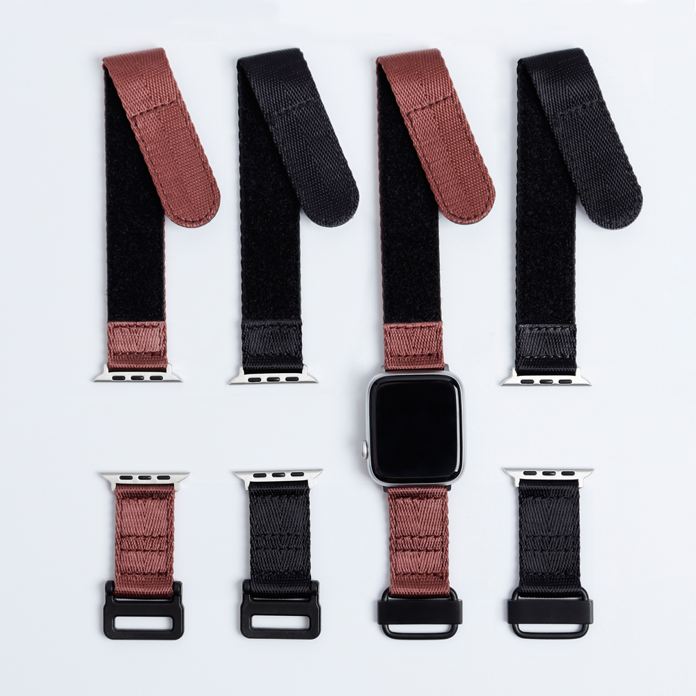 CONKLY OEM And Offer Velcro Watch Band for Apple Watch S8/S7/S6 with Nylon Material in 22mm And 24mm