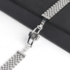 Wholesale Jubilee Stainless Steel Watch Band with Curved End Links & Butterfly Clasp