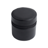 OEM Round Leather Single Watch Pouch Cylinder Case with Plush Pillow