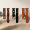CONKLY Vintage Rallye Perforated Leather Apple Watch Band Racing Style Pin Buckle Custom OEM