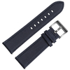 Navy Color Sail Cloth Watch Band with Brushed Buckle Nylon And Leather Watch Straps