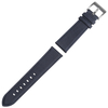 Navy Color Sail Cloth Watch Band with Brushed Buckle Nylon And Leather Watch Straps