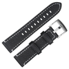 Custom 2 Piece of Black Genuine Leather Watch Band For Watches Company