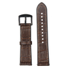 Custom 2 Piece of Brown Alligator Leather And Silicone Watch Band For Watches Company From CONKLY