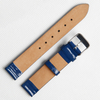 OEM 2 Piece of Blue Twill Leather Watch Band with Quick Release Spring Bar For Watch Company