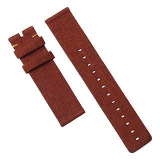 Wholesale FitBit Dark Brown Canvas Watch Straps in 20mm And 22mm From CONKLY Factory