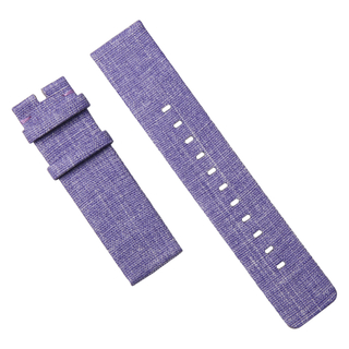 Custom Purple Canvas FitBit Watch Straps in 20mm And 22mm From CONKLY Factory