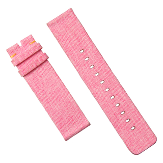 Hot Sell FitBit Pink Canvas Watch Straps in 20mm And 22mm From CONKLY Factory