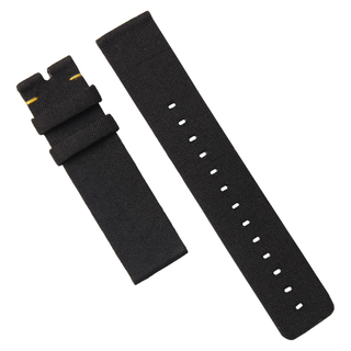 Custom Black FitBit Canvas Watch Straps in 20mm And 22mm From CONKLY Factory