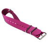 Custom PURPLE Nylon Nato Watch straps in 18mm 20mm And 22mm with Polished Hardware From CONKLY