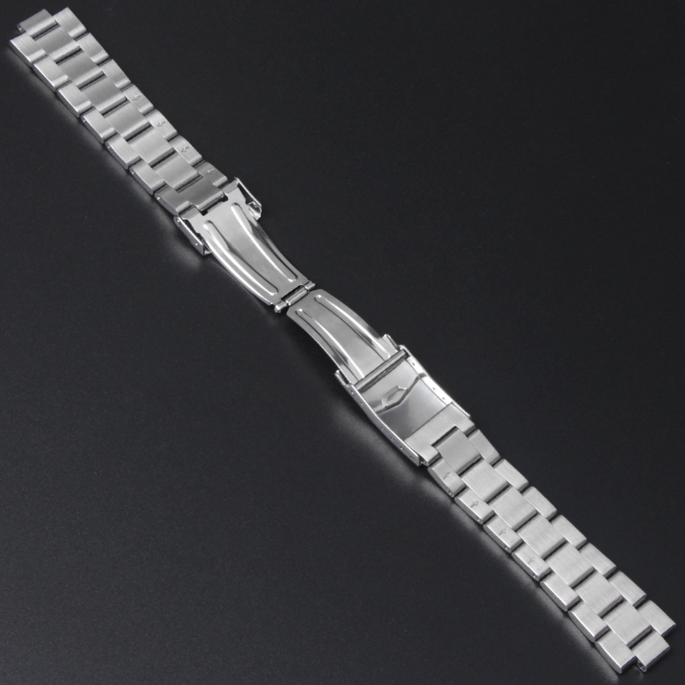 22mm Brushed Engineer Solid Link 316l Stainless Steel Watch Bracelet Band