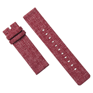 Red FitBit Canvas Watch Band in 20mm And 22mm From CONKLY Factory